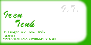 iren tenk business card